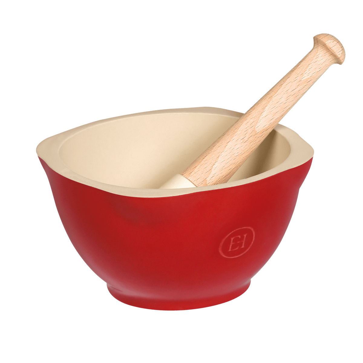 Mortar & Pestle Kitchenware Emile Henry = Burgundy