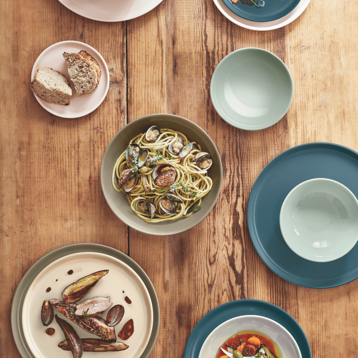 Everyday Dinner Plate- 11 Tableware Emile Henry USA Sugar/Ivory