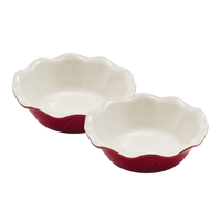 Modern Classics Mini Pie Dish (Set of 2) Ovenware Emile Henry = Rouge
