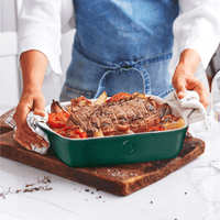 Modern Classics Square Baker Bakeware Emile Henry Evergreen