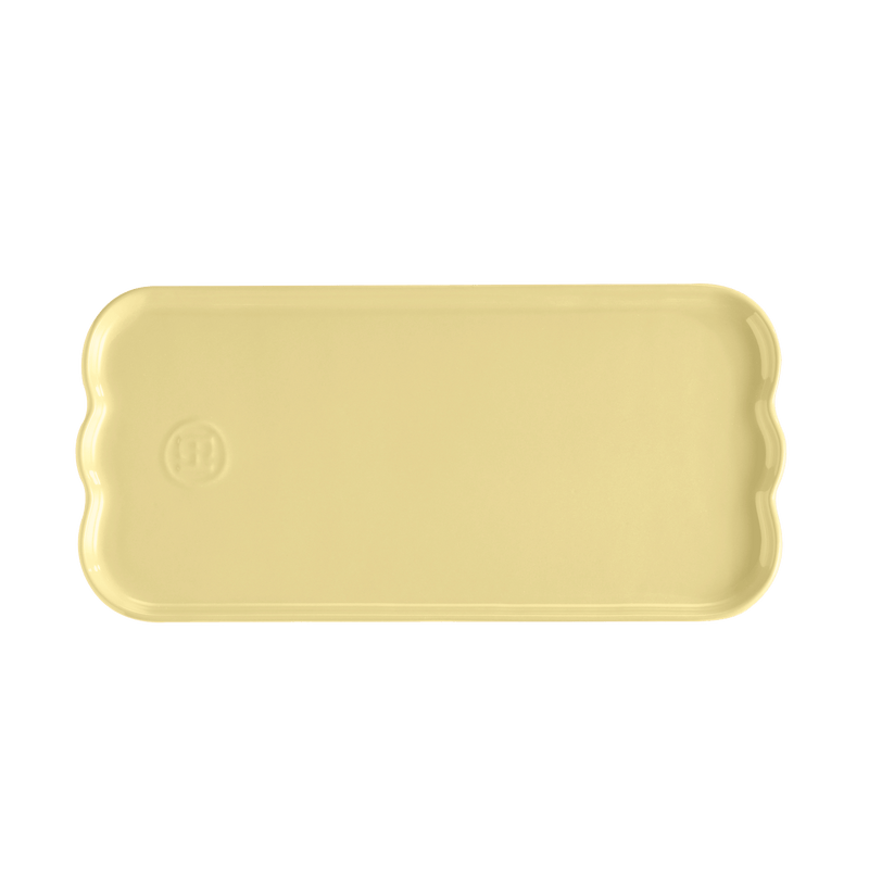 Emile Henry Madeleine Ceramic Serving Plate, Handcrafted in France