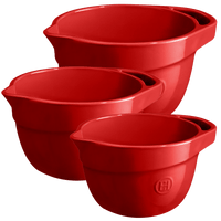Mixing Bowls Kitchenware Emile Henry = Burgundy Small