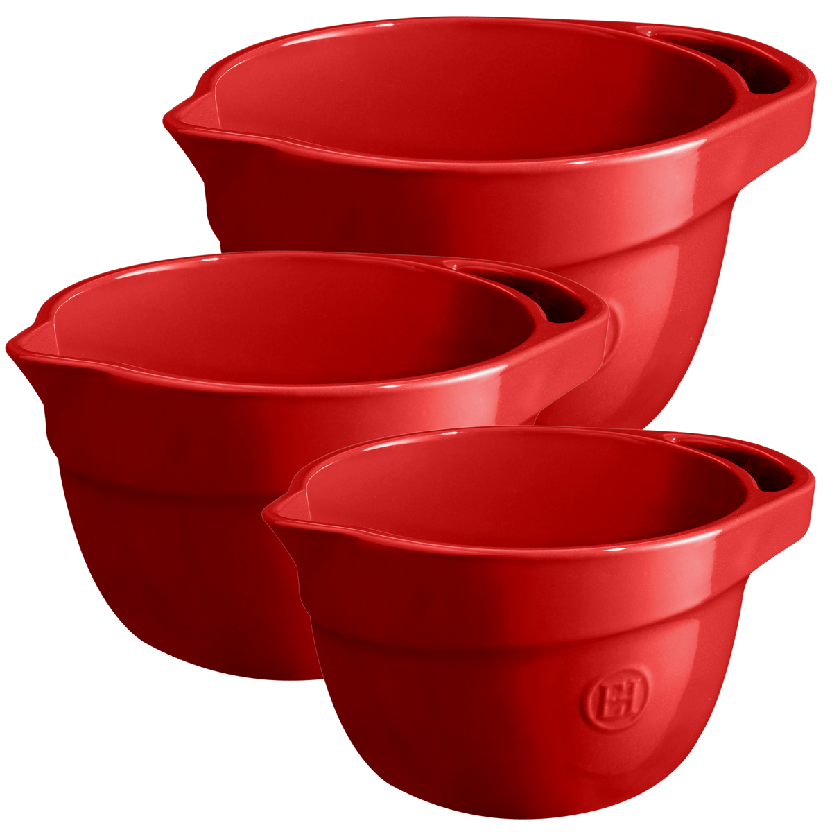 Cook With Color Mixing Bowls - Plastic Nesting Bowls Set Microwave
