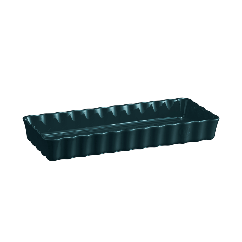 Emile Henry Rectangular Ceramic Tart Dish, Handcrafted in France