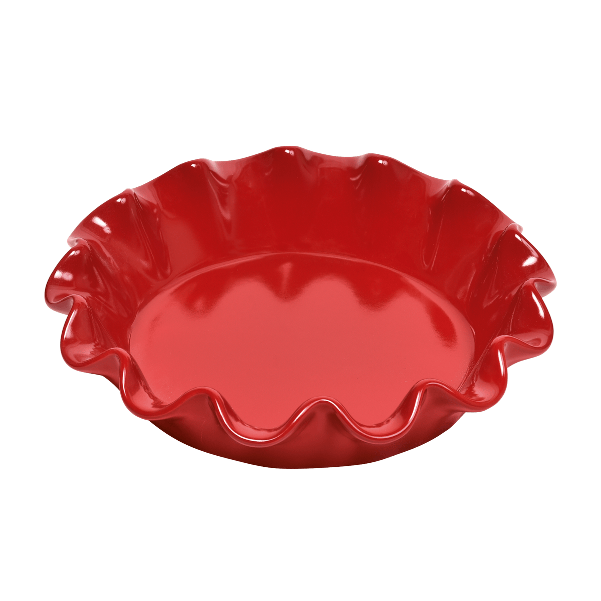 Ruffled Pie Dish Bakeware Emile Henry = Burgundy