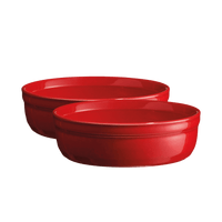 Cr�me Br_lŽe Ramekin (Set of 2) Bakeware Emile Henry USA Burgundy