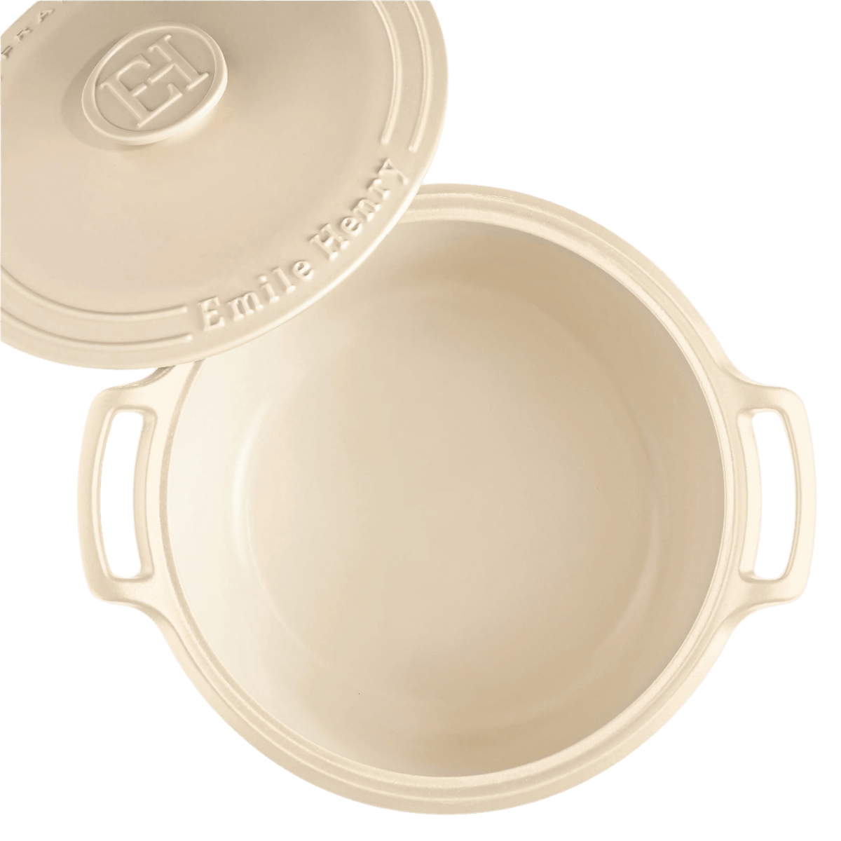 Sublime Dutch Oven Cookware Emile Henry USA Creme
