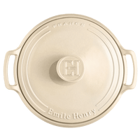 Sublime Dutch Oven Cookware Emile Henry USA Creme