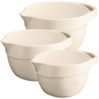 Mixing Bowls Kitchenware Emile Henry = Clay Small
