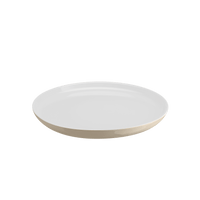 Everyday Salad/Dessert Plate 8 Tableware Emile Henry USA  Sugar/Ivory