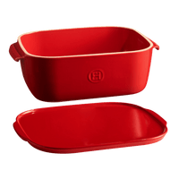 Cheese Box Storage Emile Henry USA = Burgundy