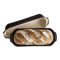Pullman/Long Loaf Bread Baker Bakeware Emile Henry USA Charcoal