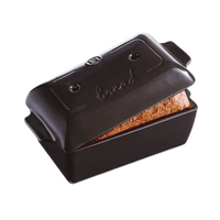 Bread Loaf Baker Bakeware Emile Henry USA Charcoal