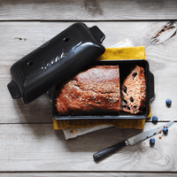 Bread Loaf Baker Bakeware Emile Henry USA Charcoal