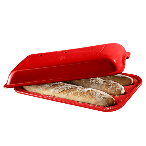 Baguette Baker Bakeware Emile Henry USA Burgundy