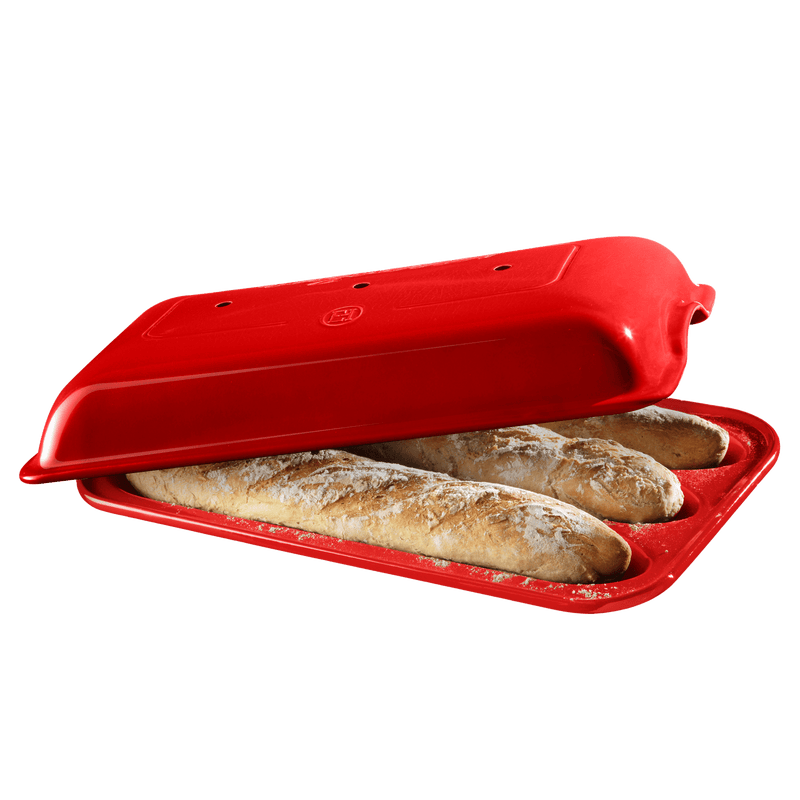 Emile Henry Ceramic Baguette Baker, Handcrafted in France since Emile Henry Ceramic Baguette Baker, Handcrafted in France since