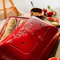 Baguette Baker Bakeware Emile Henry USA Burgundy