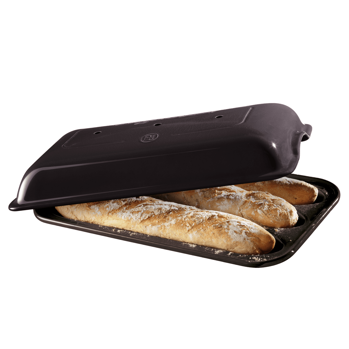 Baguette Baker Bakeware Emile Henry USA Charcoal