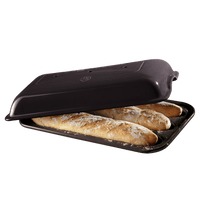 Baguette Baker Bakeware Emile Henry USA Charcoal
