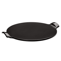 Smooth Pizza Stone On The Barbeque Emile Henry USA Charcoal