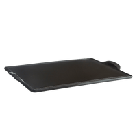 Rectangular Pizza Stone On The Barbeque Emile Henry USA Charcoal