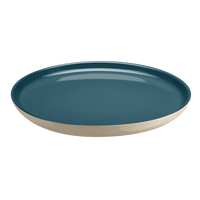 Everyday Dinner Plate- 11 Tableware Emile Henry USA Blue Flame/Ivory