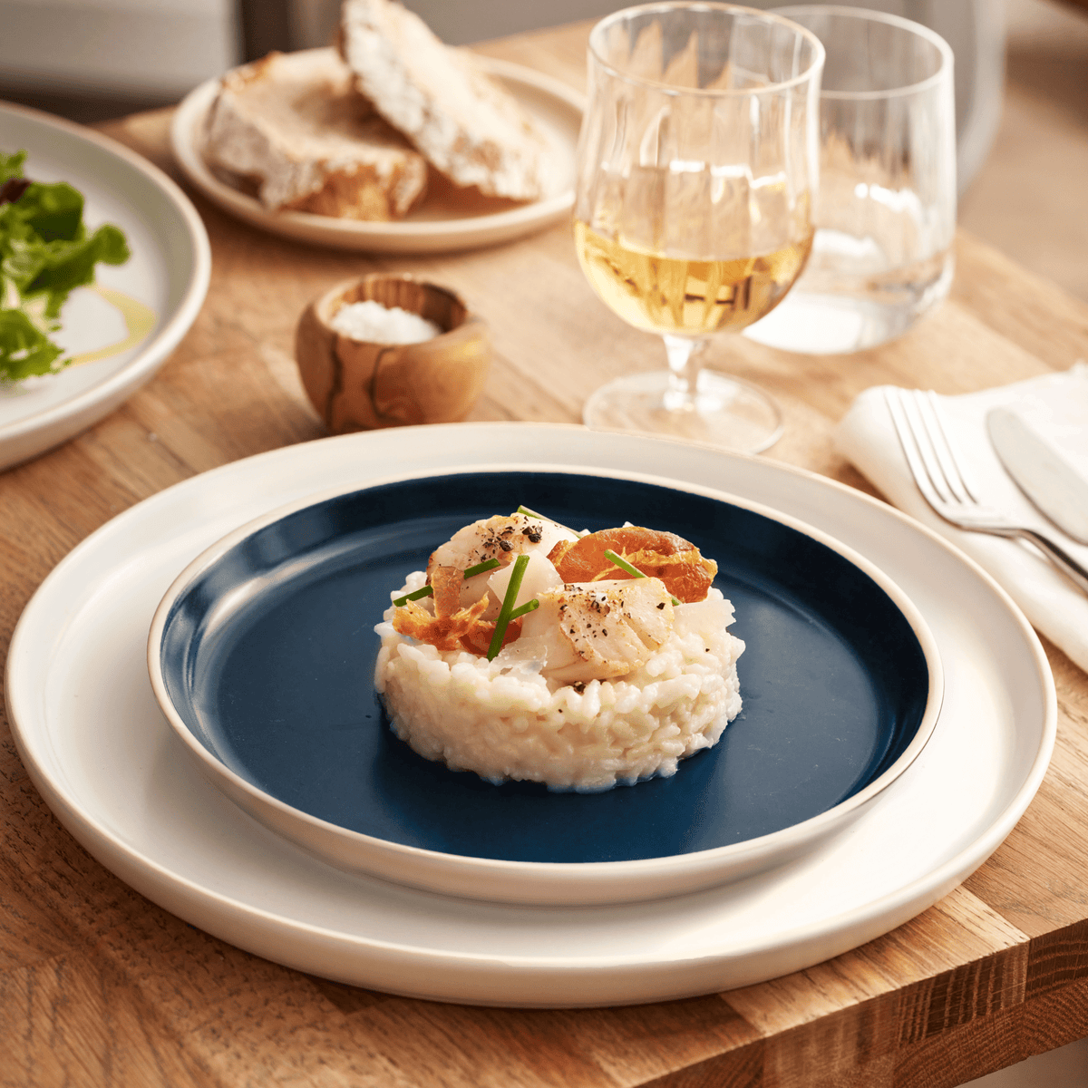 Everyday Dinner Plate- 11 Tableware Emile Henry USA Sugar/Ivory