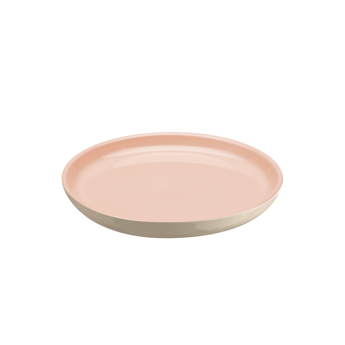 Everyday Salad/Dessert Plate 8 Tableware Emile Henry USA  Powder Pink/Ivory