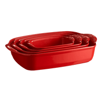 The Right Dish Rectangular Baker Baking Dish Emile Henry = Burgundy