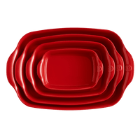 The Right Dish Rectangular Baker Baking Dish Emile Henry = Burgundy