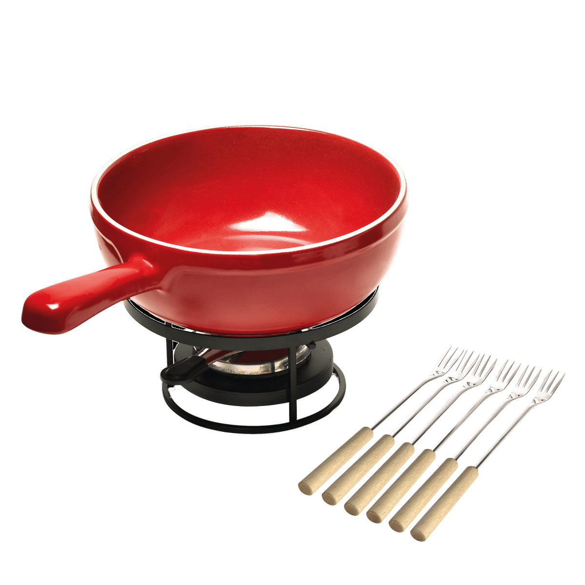 Fondue Set Cookware Emile Henry USA = Burgundy