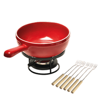 Fondue Set Cookware Emile Henry USA = Burgundy