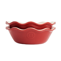 Modern Classics Mini Pie Dish (Set of 2) Ovenware Emile Henry = Rouge