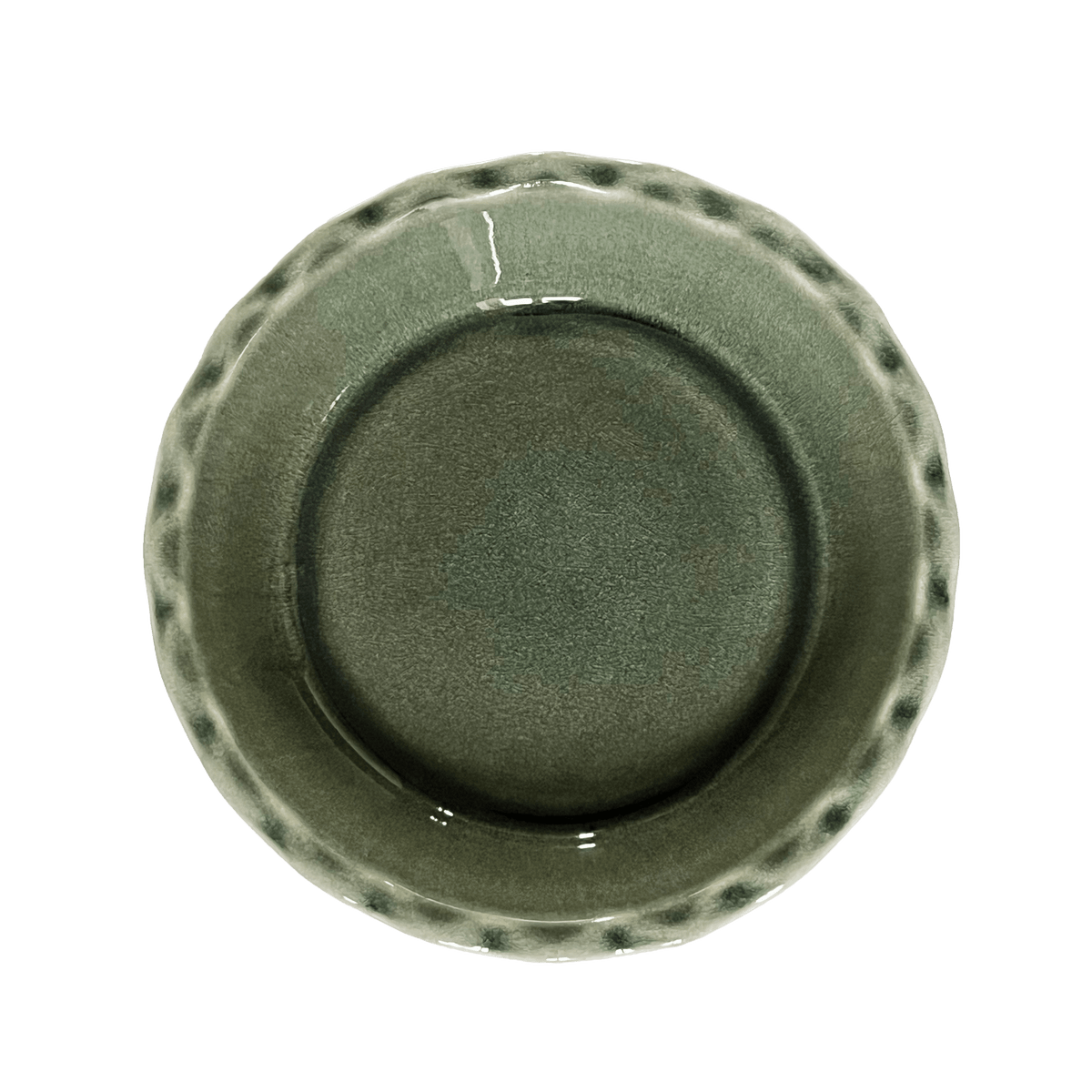 emile henry limited edition 175th anniversary pie dish, green_ivory