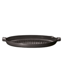 Emile Henry USA Oval Grill Pan (EH Online Exclusive) Oval Grill Pan (EH Online Exclusive) On The Barbeque Emile Henry  Product Image 1