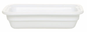 Emile Henry USA Gastron Rectangular Recton Pan Gastron Rectangular Recton Pan Professional Emile Henry 6x10 in - GN 1/4, 65mm/2.5 in White 