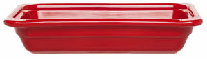 Emile Henry USA Gastron Rectangular Recton Pan Gastron Rectangular Recton Pan Professional Emile Henry 7x12 in - GN 1/3, 65mm/2.5 in Cerise 