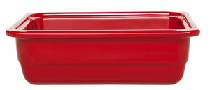 Emile Henry USA Gastron Deep Rectangular Pan Gastron Deep Rectangular Pan Professional Emile Henry 10 x 12 in - GN 1/2, 100mm/4 in Cerise 