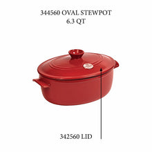Emile Henry USA Oval Stewpot - Replacement Lid Oval Stewpot - Replacement Lid Replacement Parts Emile Henry 6.3 Qt Burgundy  Product Image 1