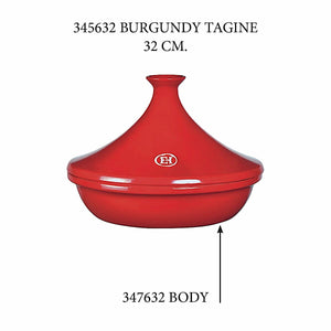 Emile Henry USA Tagine - Replacement Body Tagine - Replacement Body Replacement Parts Emile Henry 3.7 Qt Burgundy 