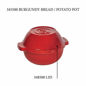 Emile Henry USA Bread / Potato Pot - Replacement Lid Bread / Potato Pot - Replacement Lid Replacement Parts Emile Henry Burgundy 