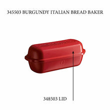 Emile Henry USA Italian Bread Loaf Baker - Replacement Lid Italian Bread Loaf Baker - Replacement Lid Replacement Parts Emile Henry Burgundy  Product Image 1