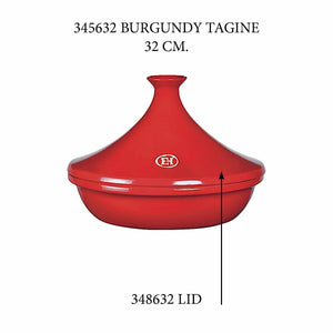 Emile Henry USA Tagine - Replacement Lid Tagine - Replacement Lid Replacement Parts Emile Henry 3.7 Qt Burgundy 
