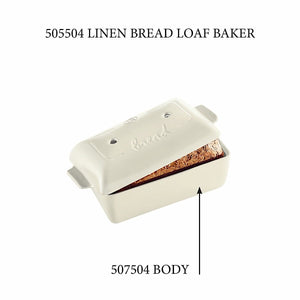 Emile Henry USA Bread Loaf Baker - Replacement Body Bread Loaf Baker - Replacement Body Replacement Parts Emile Henry Linen 