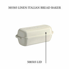 Emile Henry USA Italian Bread Loaf Baker - Replacement Lid Italian Bread Loaf Baker - Replacement Lid Replacement Parts Emile Henry Linen  Product Image 2