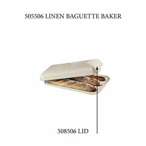 Emile Henry USA Baguette Baker - Replacement Lid Baguette Baker - Replacement Lid Replacement Parts Emile Henry Linen 