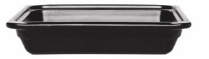 Emile Henry USA Gastron Rectangular Recton Pan Gastron Rectangular Recton Pan Professional Emile Henry 10x12 in - GN 1/2, 65mm/2.5 in Black 