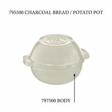Emile Henry USA Bread / Potato Pot - Replacement Body Bread / Potato Pot - Replacement Body Replacement Parts Emile Henry Charcoal  Product Image 3