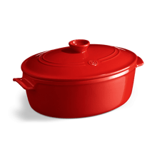 Emile Henry USA Oval Dutch Oven Oval Dutch Oven Cookware Emile Henry 6.3 quart Burgundy  Product Image 1
