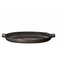 Emile Henry Oval Grill Pan (EH Online Exclusive) Oval Grill Pan (EH Online Exclusive) On The Barbeque Emile Henry Black  Product Image 2